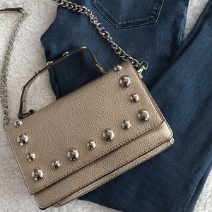 Gianni Bini Crossbody Purse - Gold studded